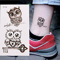 Татуювання - наклейка "Сови"