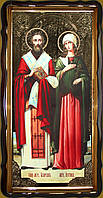 Священномученик Киприан и Иустина 120х60 или 56х48см