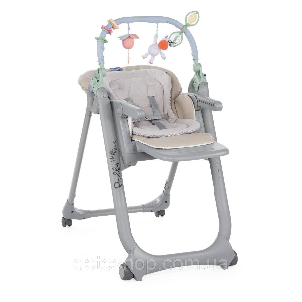 Стульчик для кормления Chicco Polly Magic Relax Beige - фото 2 - id-p659563929