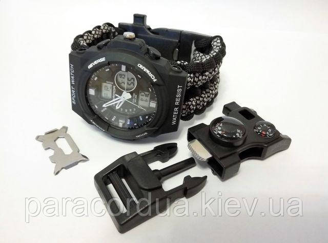 Годинник "Sanda" , браслет виживання 15 в 1,чоловічі Мультитул