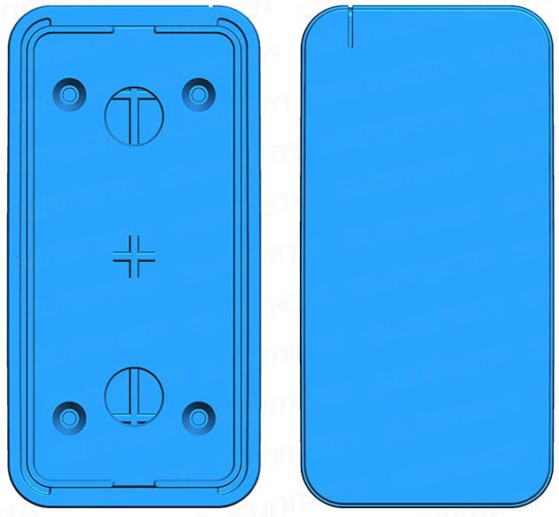 Форма алюмінієва для виготовлення чохлів iPhone 5/5S