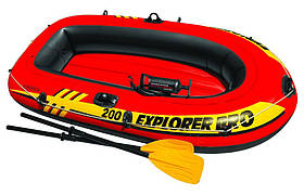 Човен надувний Intex 58357 Explorer 200 Pro двомісний 196 х 102 х 33 см