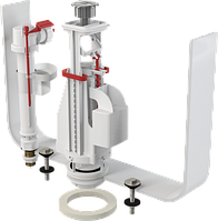 Арматура для зливного бачка подвійна кнопка Alcaplast SA08S (Чехія)