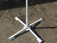 Белая металлическая Нога подставка-крестовина для зонта диаметром 25мм