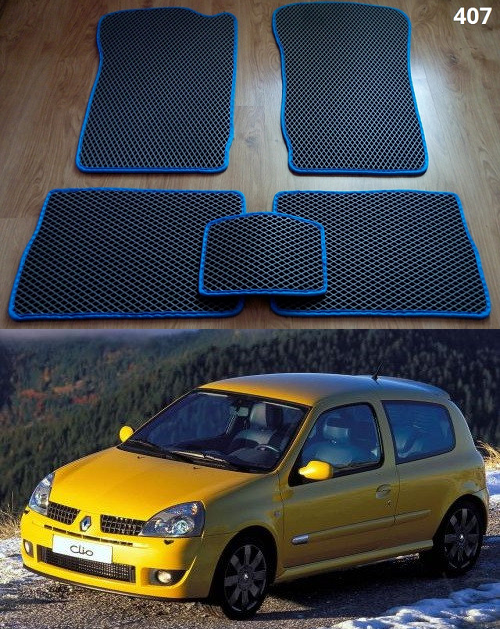 Килимки ЕВА в салон Renault Clio 2 '01-05