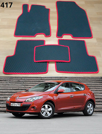 Килимки ЄВА в салон Renault Megane 3 '08-15, фото 2