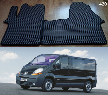 Килимки ЄВА в салон Renault Trafic II '01-14, фото 2