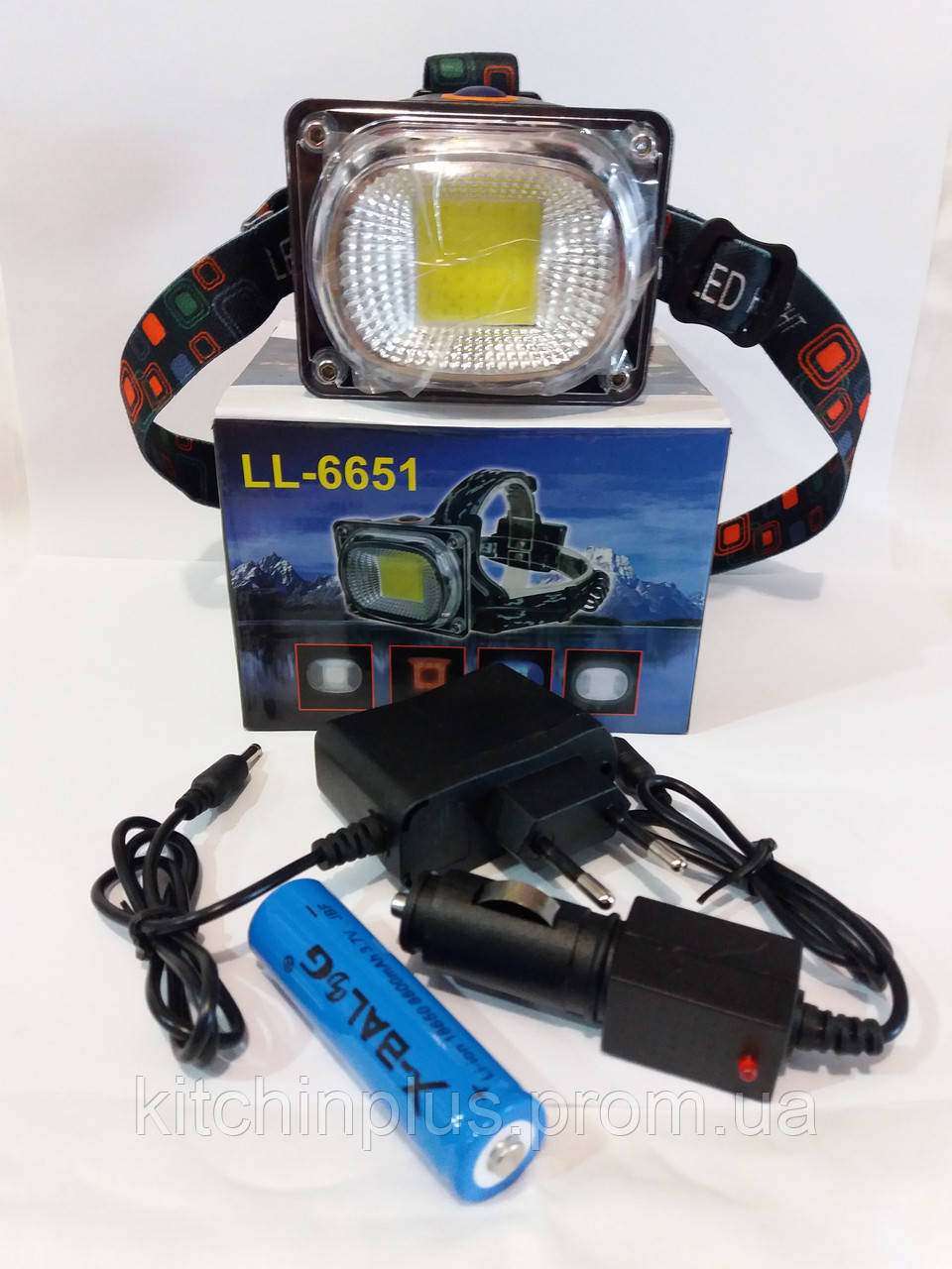 Ліхтарик налобний LL-6631