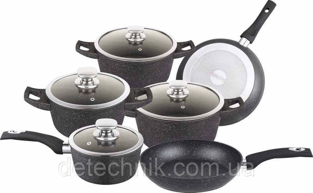 Набір каструль Royalty Line RL-FC14L Black 10 pcs