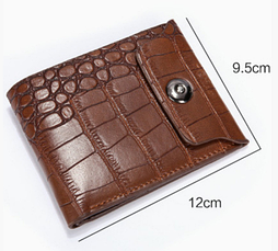 Шкіряний чоловічий гаманець коричневий , фото 3