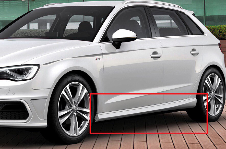 Пороги Audi A3 8V Sportback (5 дверей) обвіс поріг стиль S3 S-line