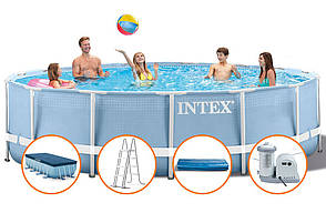 Intex 26752 - круглий каркасний басейн Prism Frame 549х122 см, фото 4