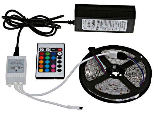 Уцінка! Світлодіодна стрічка в комплекті SMD 5050 RGB + блок живлення і пульт