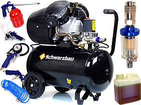 Оливний компресор Schwarzbau 50 л 10бар