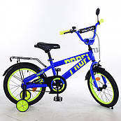 Велосипед дитячий PROF1 16д. T16172 Flash, синій