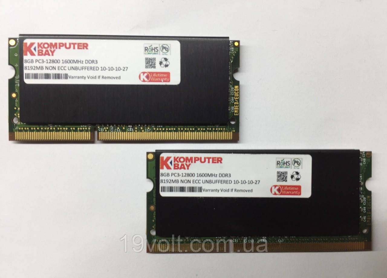 Оперативна пам'ять Kompyterbay 8 GB DDR3 SODIMM 1600MHz 