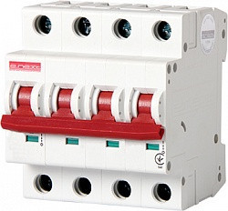 Модульний автоматичний вимикач e.industrial.mcb.100.3 N. C20 3р+N 20А З 10кА, фото 1