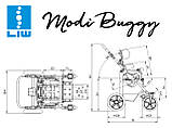 Спеціальна Коляска для Дітей з ДЦП Modi Buggy Special Needs Stroller 130cm, фото 6