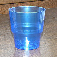 Склянки склоподібні блакитні прозорі 240мл 6шт/уп