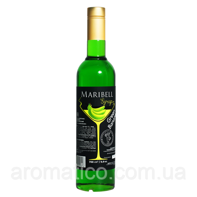 Сироп ТМ Maribell Зелений банан 0,7л
