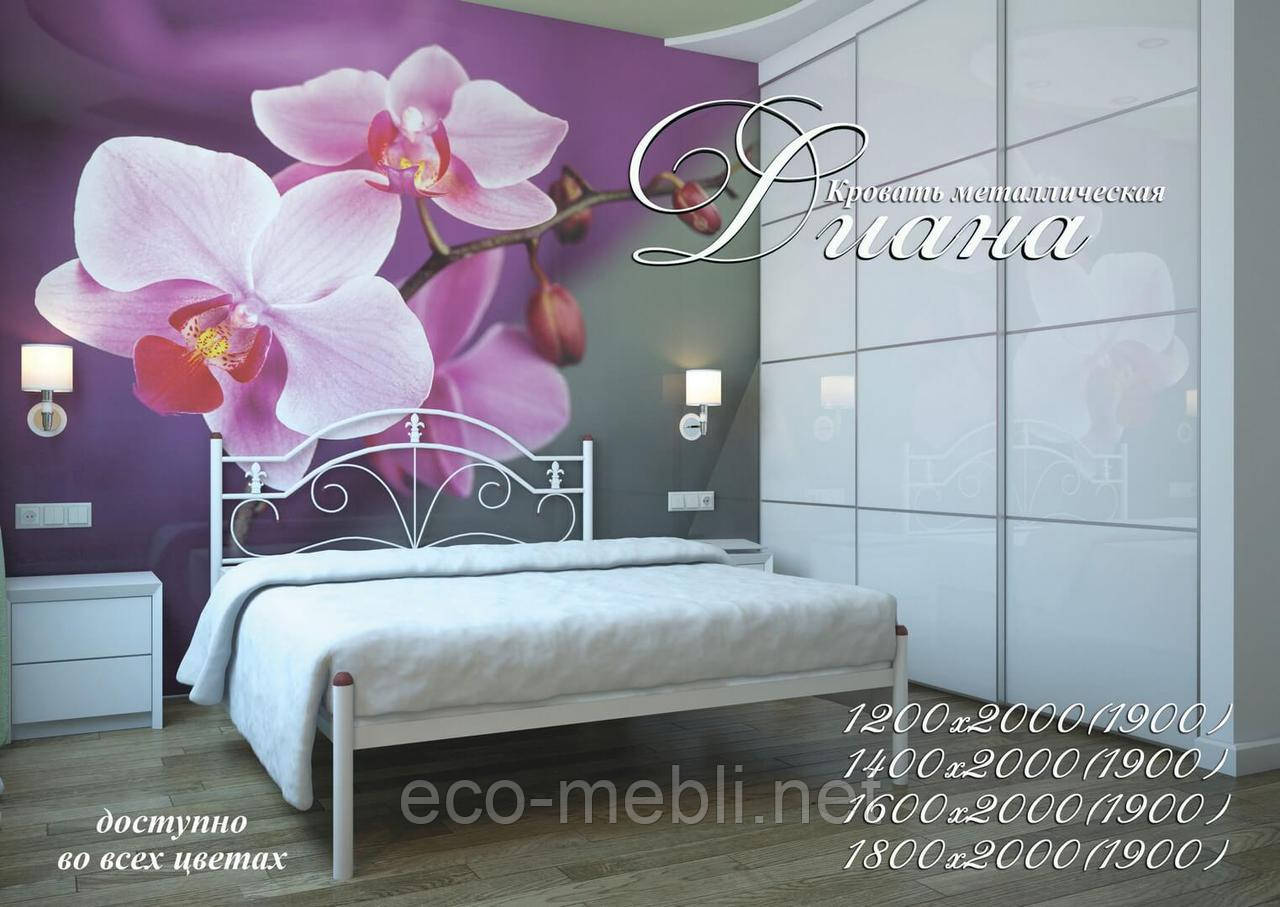 Півтораспальне ліжко Діана Метал Дизайн, фото 1