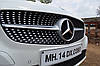 Решітка радіатора Mercedes W205 (14-18) Diamond стиль (срібло), фото 2