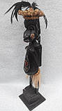 Статуетка дерев'яна африканець ручної роботи висота 50 см, фото 4