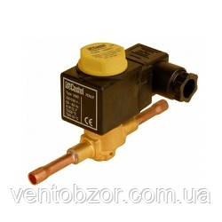 Солоноїдний вентиль під різь/під паяння Castel (з котушкою), фото 1