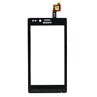 Sony Xperia J ST26 Сенсорный экран черный
