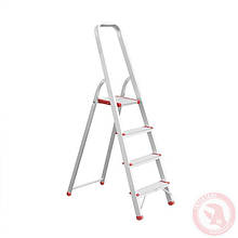 Драбина алюмінієва 4 ступені, висота до платформи 850 мм INTERTOOL