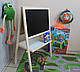 Двосторонній Мольберт дитячий магнітний для маркерів і крейди 3в1 - фото 9 - id-p660153006