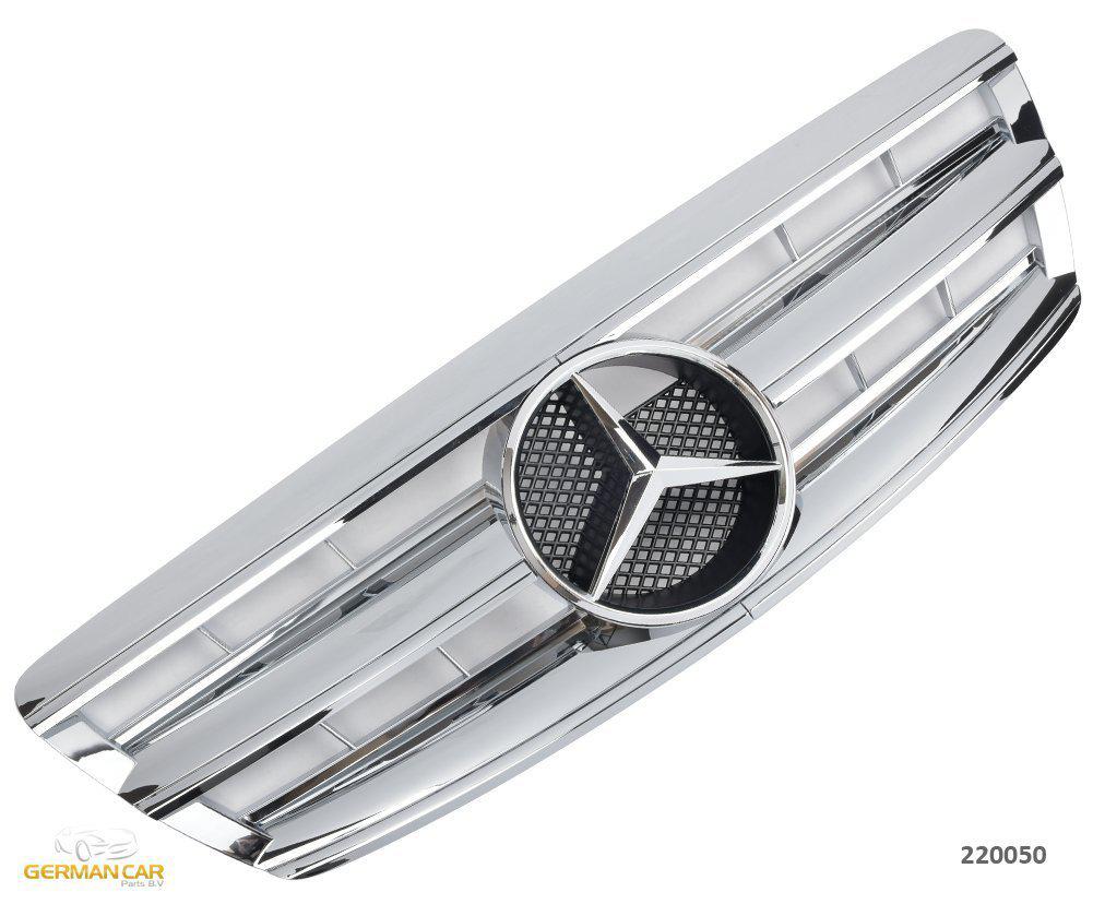 Решітка радіатора Mercedes W220 (02-05) стиль AMG (хром)
