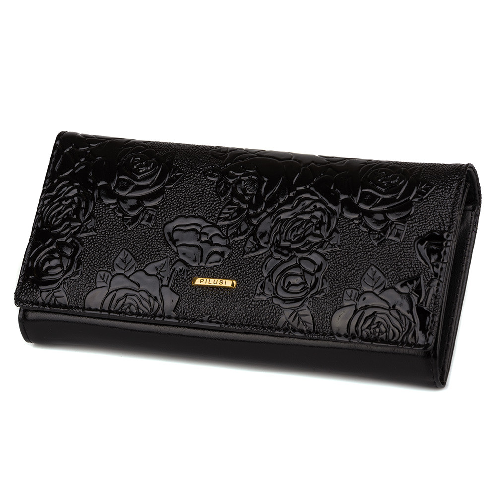 Гаманець жіночий чорний Rose (6609 black)