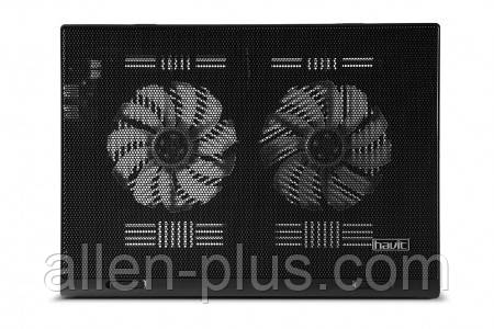 Підставка-кулер для ноутбука HAVIT HV-F2050 (14-15,6"), USB, black, підсвітка - фото 4 - id-p660303603