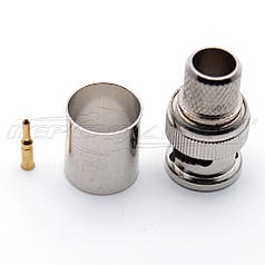 Роз'єм штекер BNC під кабель RG-213, Crimp (обтискач)