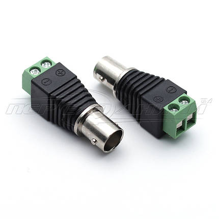 Роз'єм гніздо BNC з клемною колодкою під 2 гвинти, фото 1