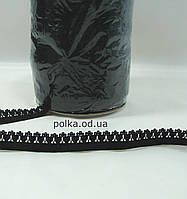 Гумка ажурна Китай, ширина 1 см, колір чорний