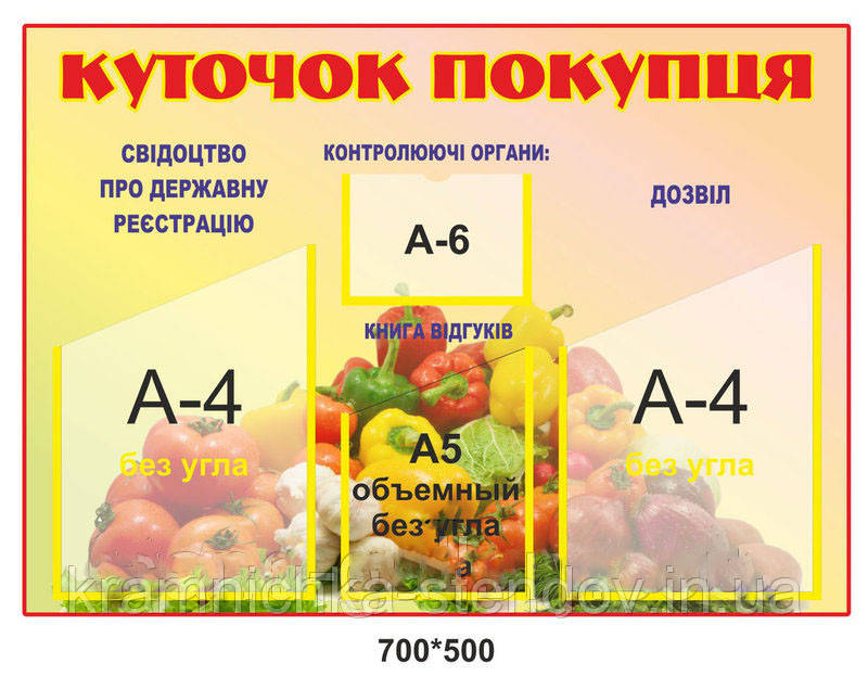 Стенд "Куточок покупця"