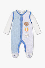 Дитячий велюровий комплект для хлопчика 0-1 місяць зріст 56 см