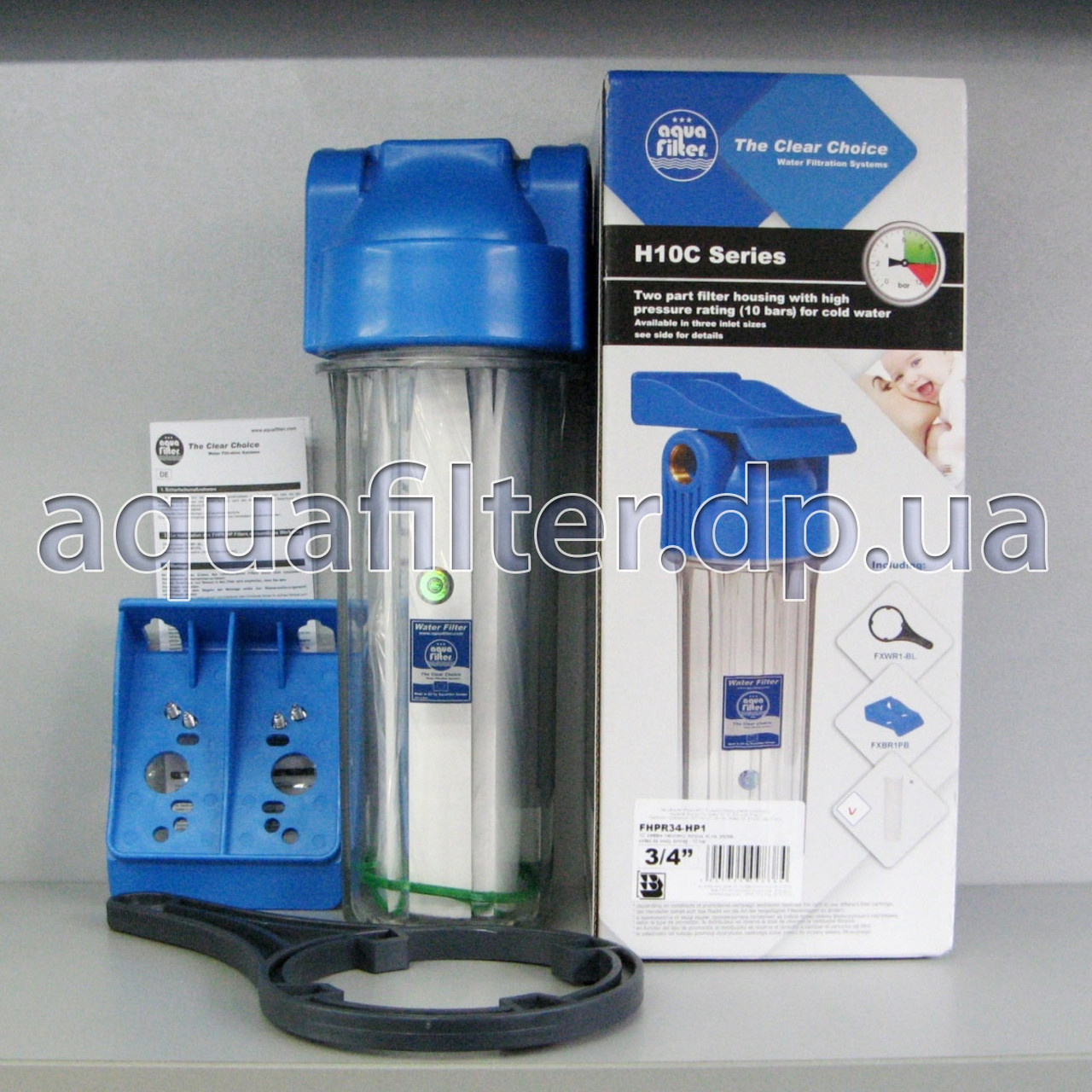 Фільтр грубої очистки води Aquafilter FHPR34-HP1 3/4, фото 1