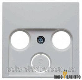 Накладка для антеною розетки 2/3 отвори полярний білий Berker