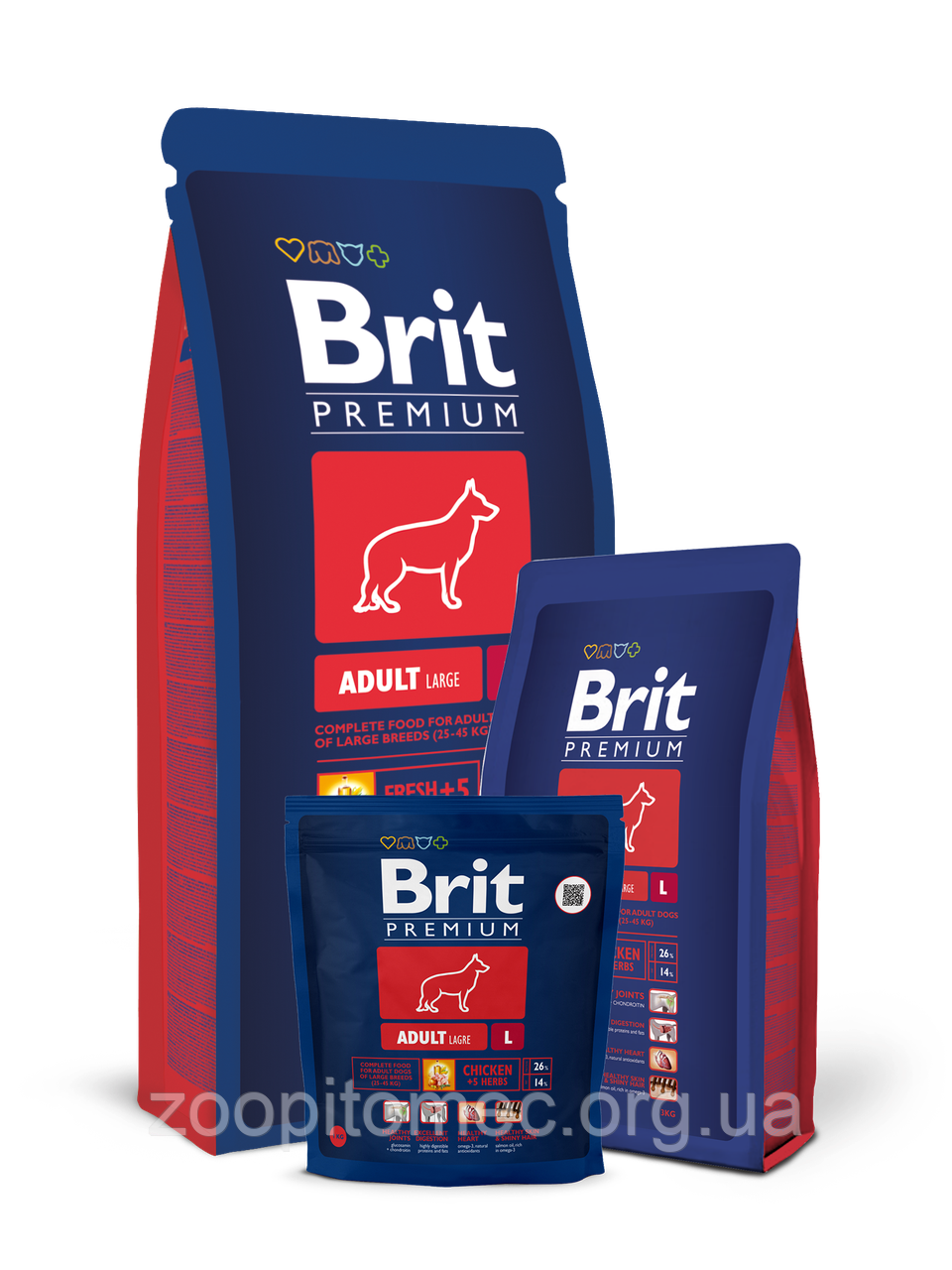 Корм Brit Premium (Брит Преміум) Dog Adult L для дорослих собак великих порід, 8 кг