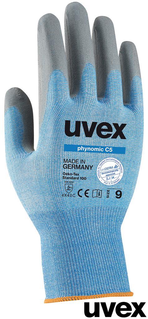 Рукавички ультралегкі універсальні захисні робочі Uvex Німеччина RUVEX-NOMICC5 NS, фото 1