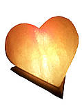 Соляна лампа «Серце» 4-5 кг кольорова лампа, фото 2