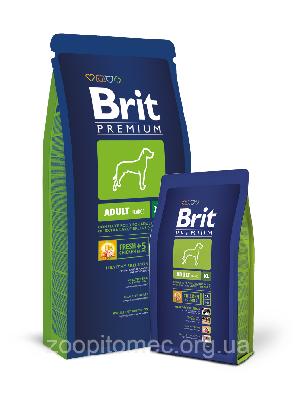 Корм Brit Premium (Брит Преміум) Dog Adult XL для дорослих собак гігантських порід, 3 кг