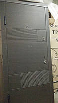 Двері вхідні Міністерство дверей ПЗ-58 860мм Венге сірий горизонт термопал, фото 2