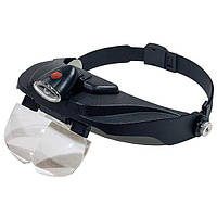 Бинокулярная лупа Magnifier 81001-F LED 1.2x-3.5x