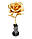 Позолочена Троянда сусальне золото GL-RS-001. Подарунки на День Валентина, фото 2