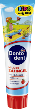 Дитяча зубна паста DontoDent Kids до 6 років 100 мл (Німеччина)
