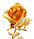 Позолочена Троянда сусальне золото GL-RC-001, фото 3